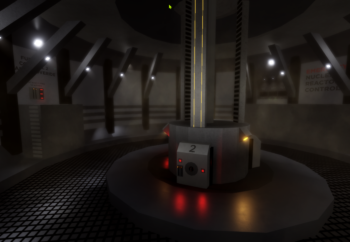 3D render of reactor room